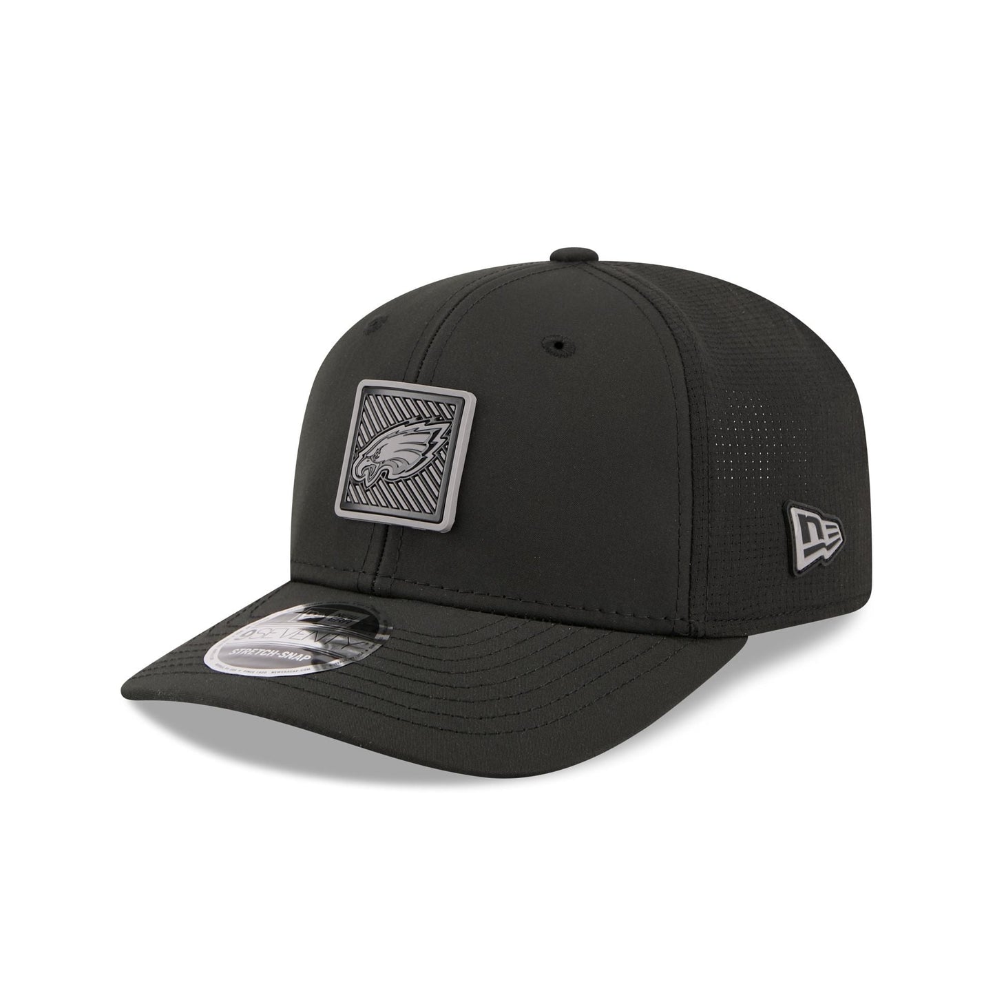 Philadelphia Eagles 2026 Training Black 9SEVENTY Stretch-Snap Hat