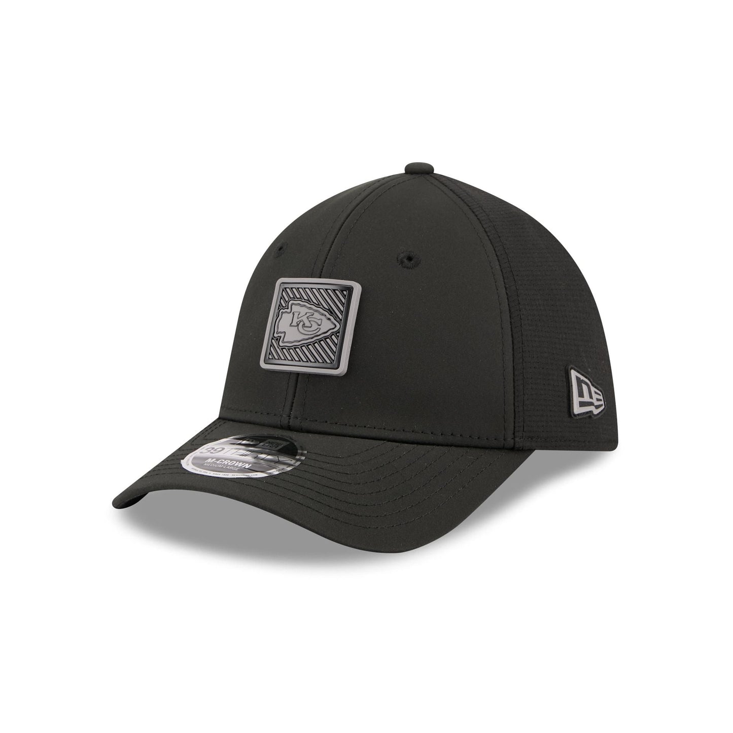 Kansas City Chiefs 2026 Training Black 39THIRTY M-Crown Stretch-Fit Hat