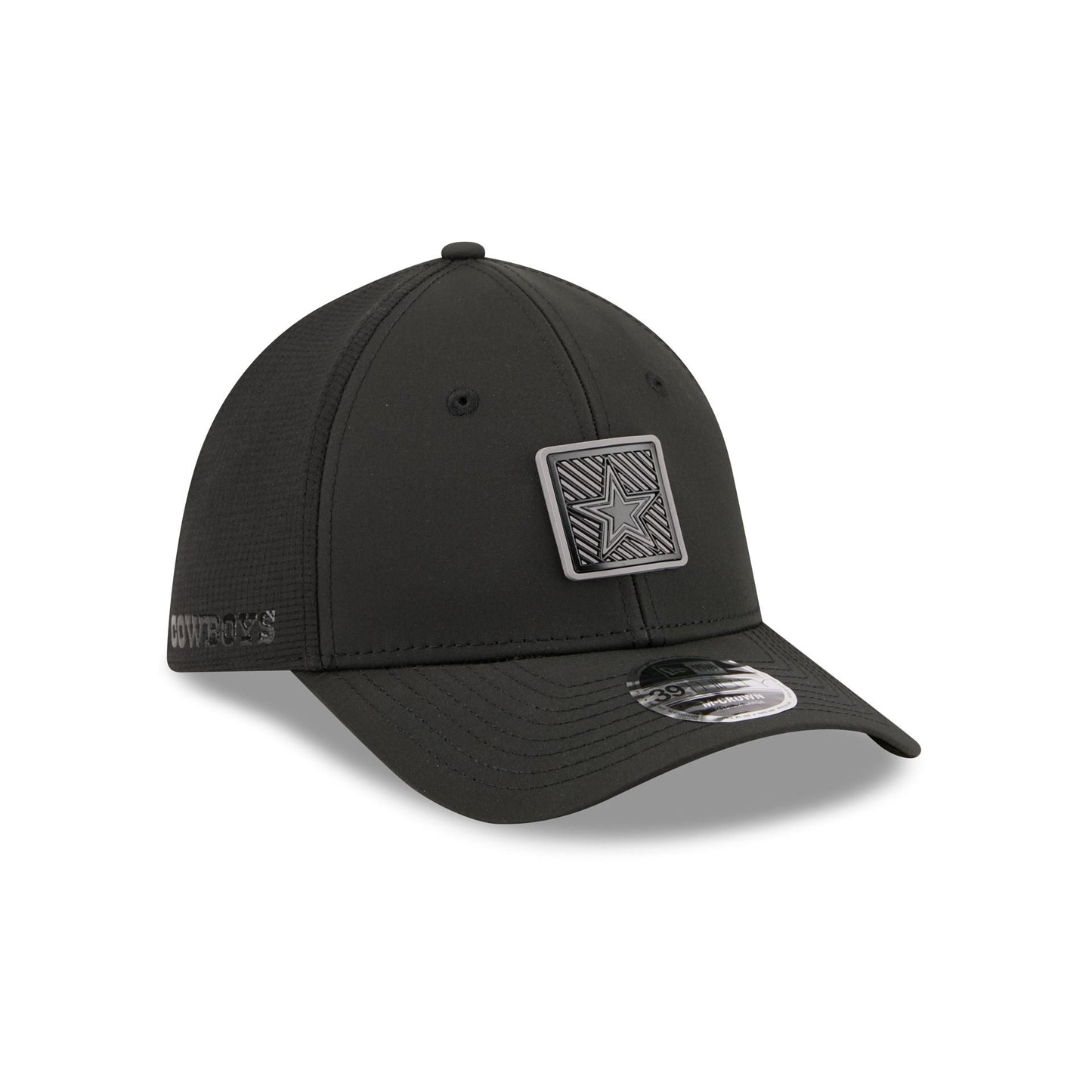 Dallas Cowboys 2026 Training Black 39THIRTY M-Crown Stretch-Fit Hat