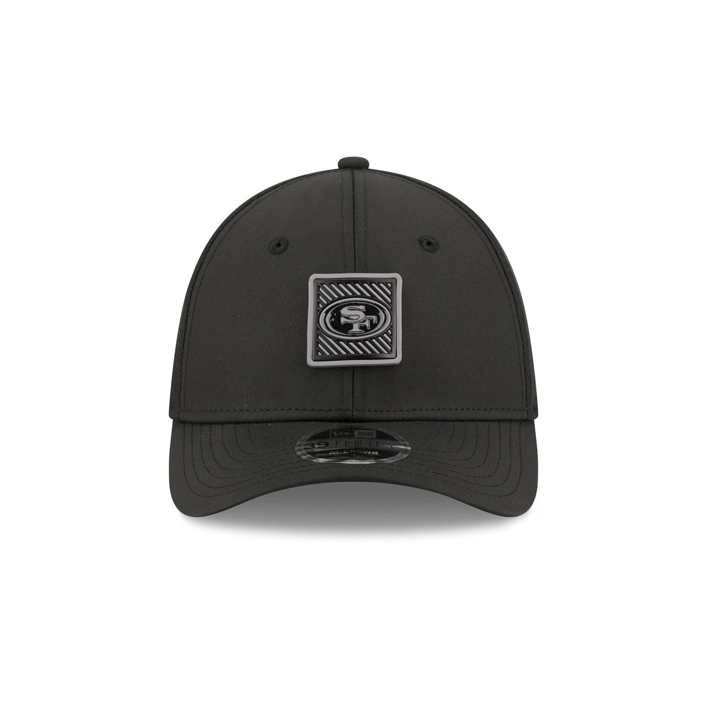 San Francisco 49ers 2026 Training Black 39THIRTY M-Crown Stretch-Fit Hat