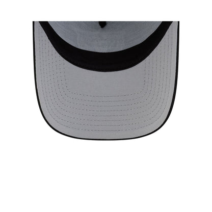 Chicago Bears Side Script Black 9FORTY A-Frame Trucker Hat