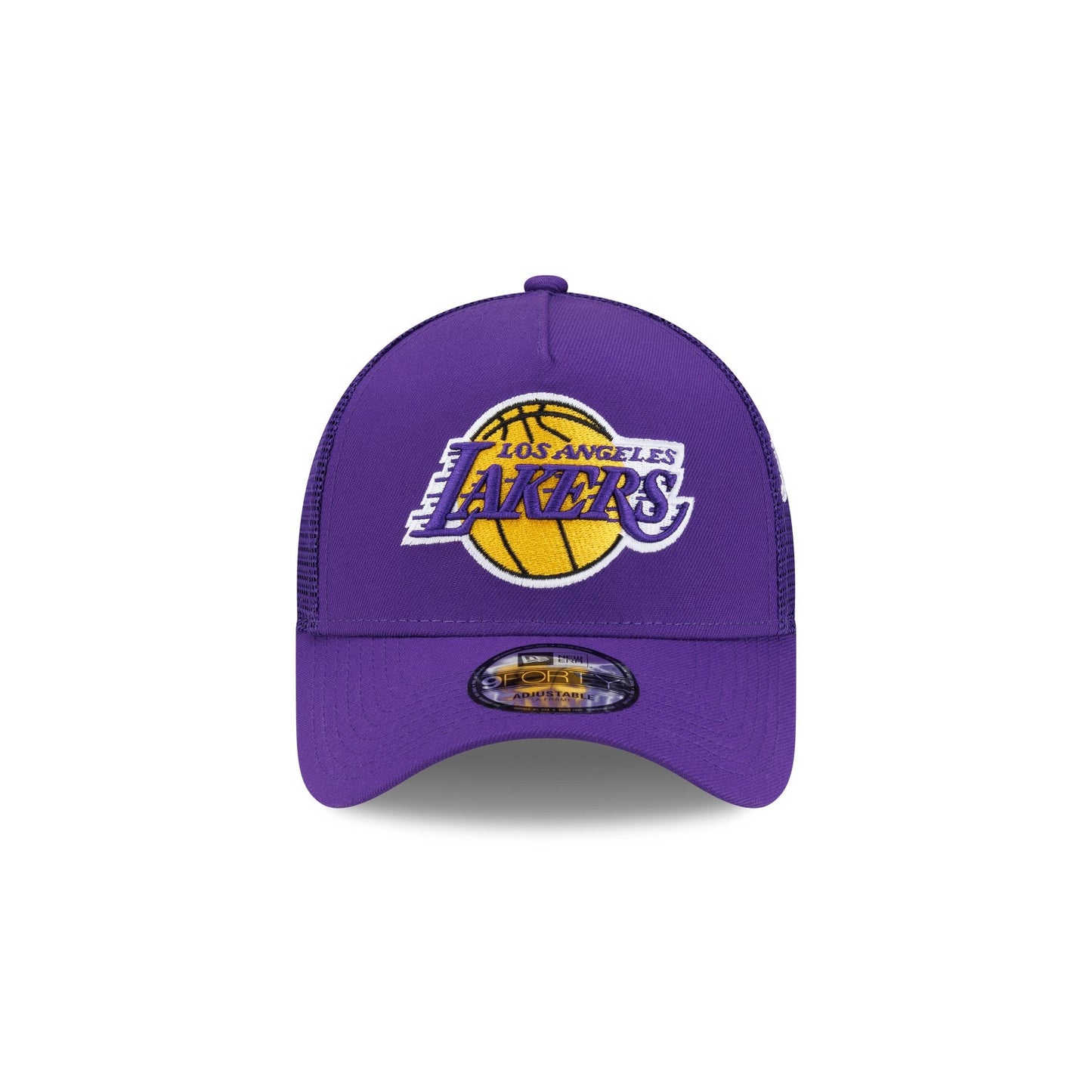 Los Angeles Lakers Side Script 9FORTY A-Frame Trucker Hat