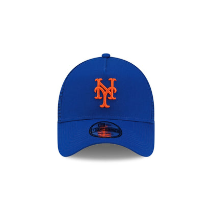 New York Mets Side Script 9FORTY A-Frame Trucker Hat