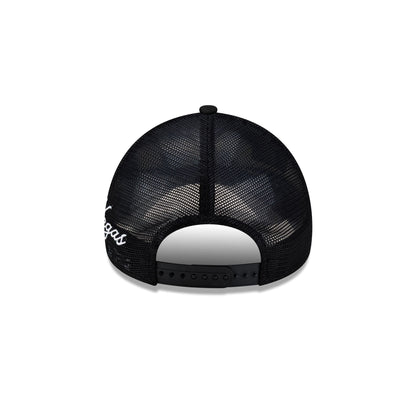 Las Vegas Raiders Side Script 9FORTY A-Frame Trucker Hat