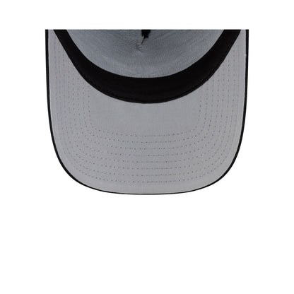 Dallas Cowboys Side Script Black 9FORTY A-Frame Trucker Hat