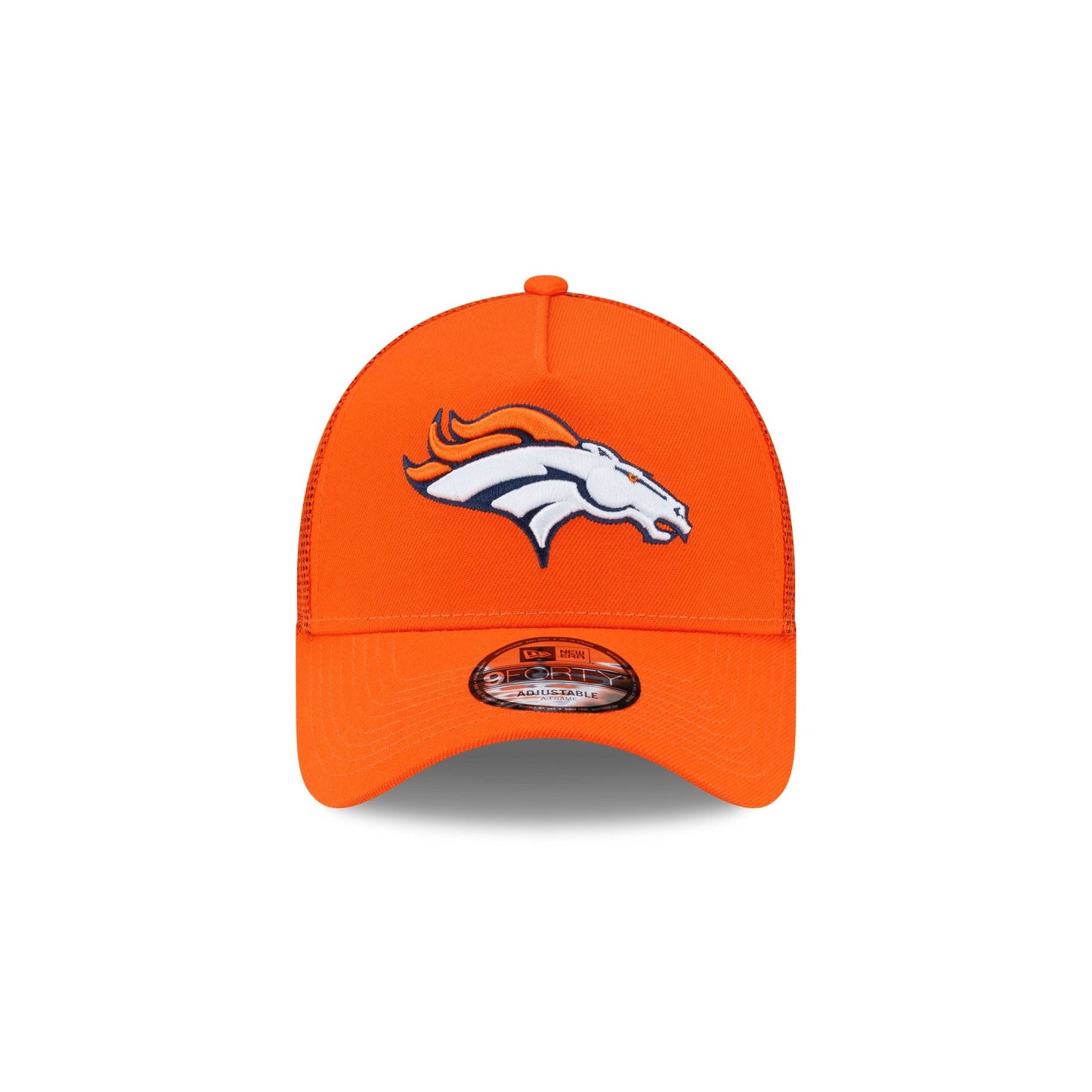 Denver Broncos Side Script 9FORTY A-Frame Trucker Hat