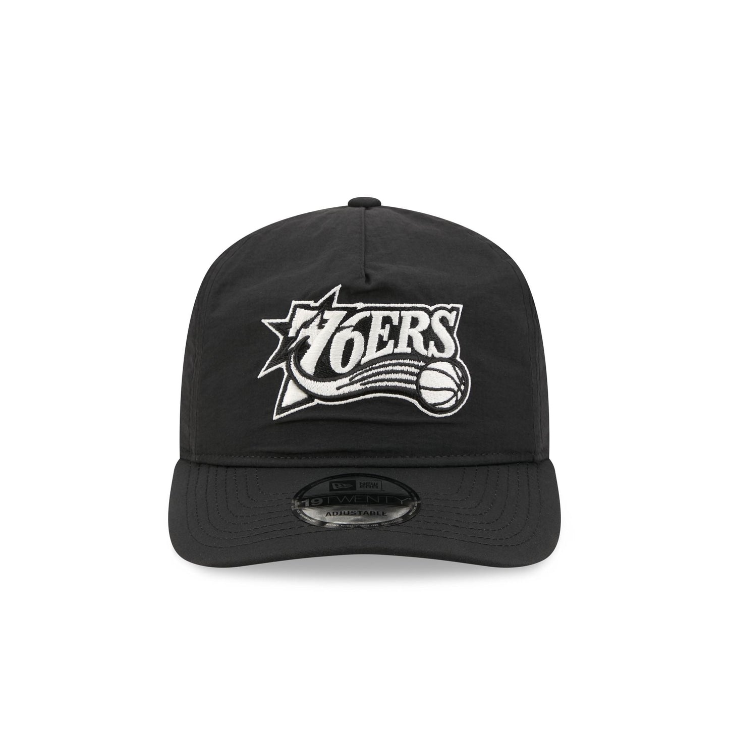 Philadelphia 76ers Black Nylon 19TWENTY Adjustable Hat