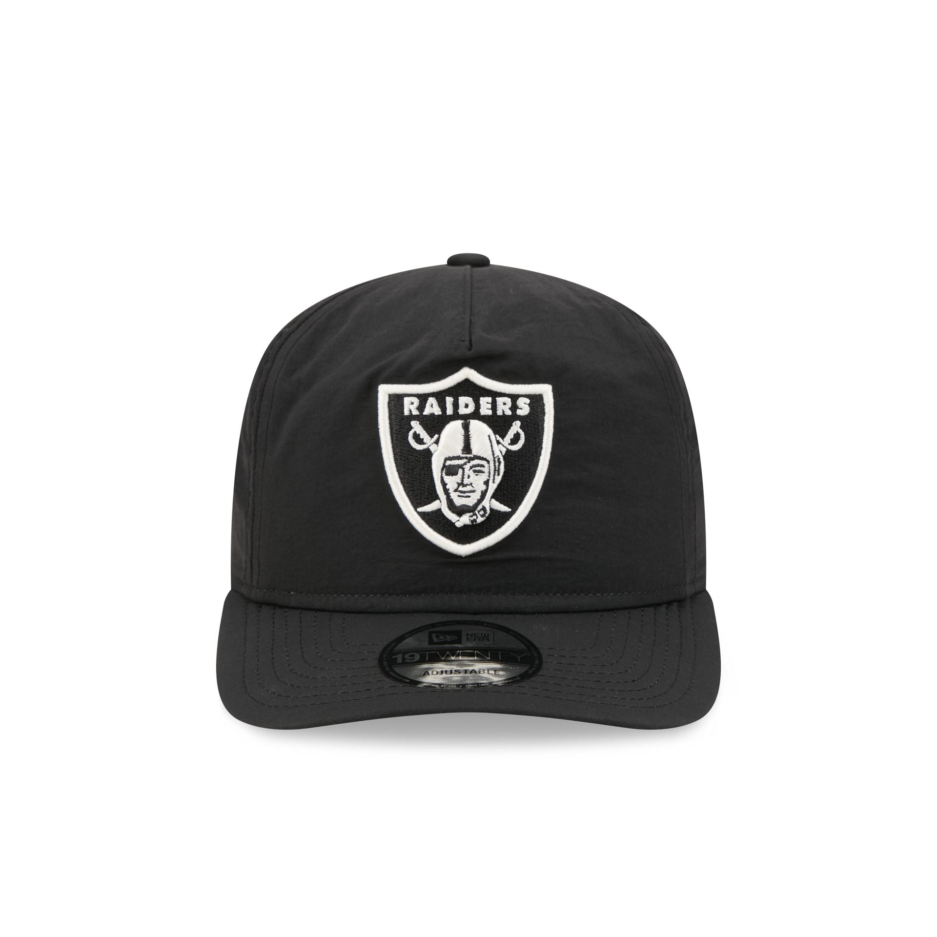 Las Vegas Raiders Black Nylon 19TWENTY Adjustable Hat
