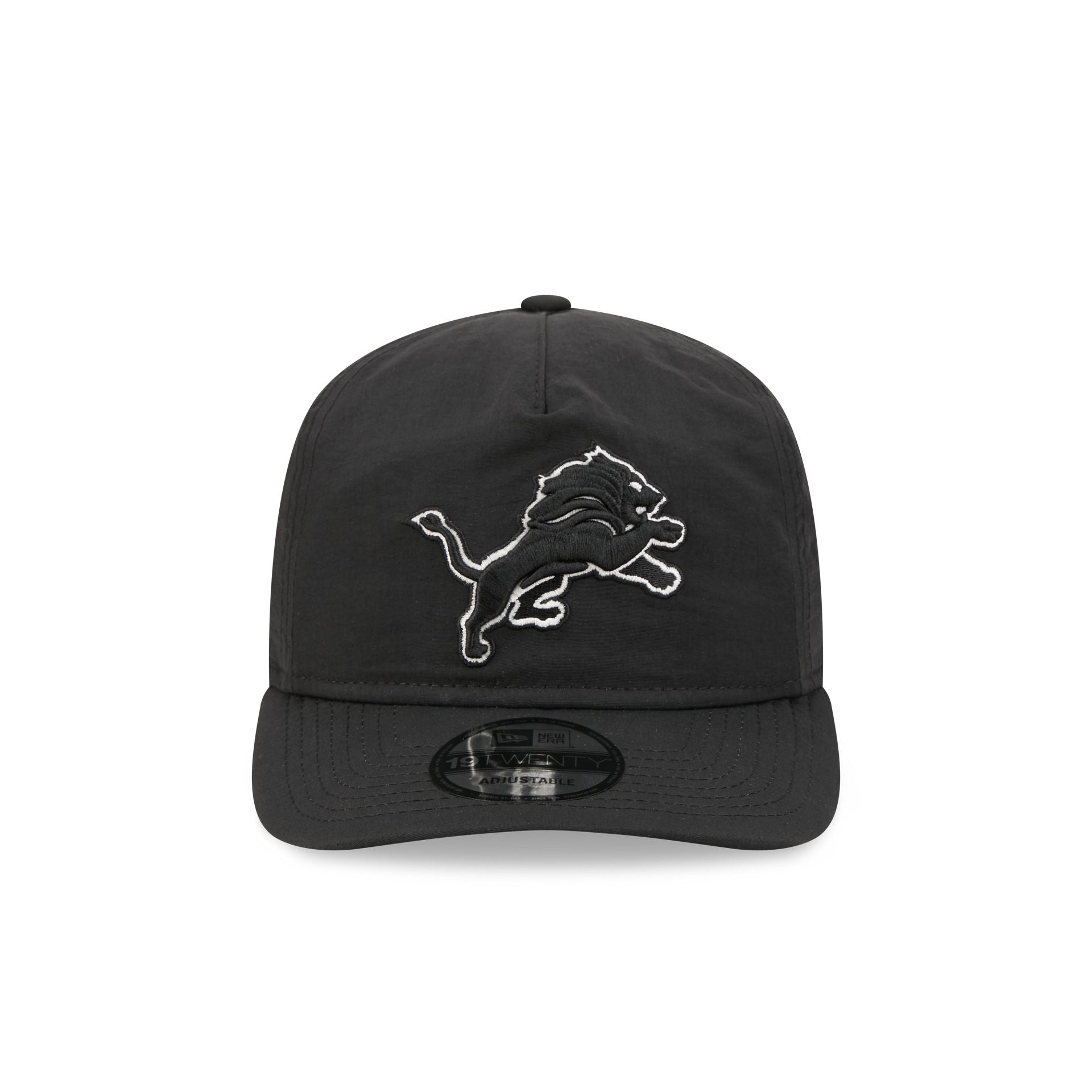 Detroit Lions Black Nylon 19TWENTY Adjustable Hat