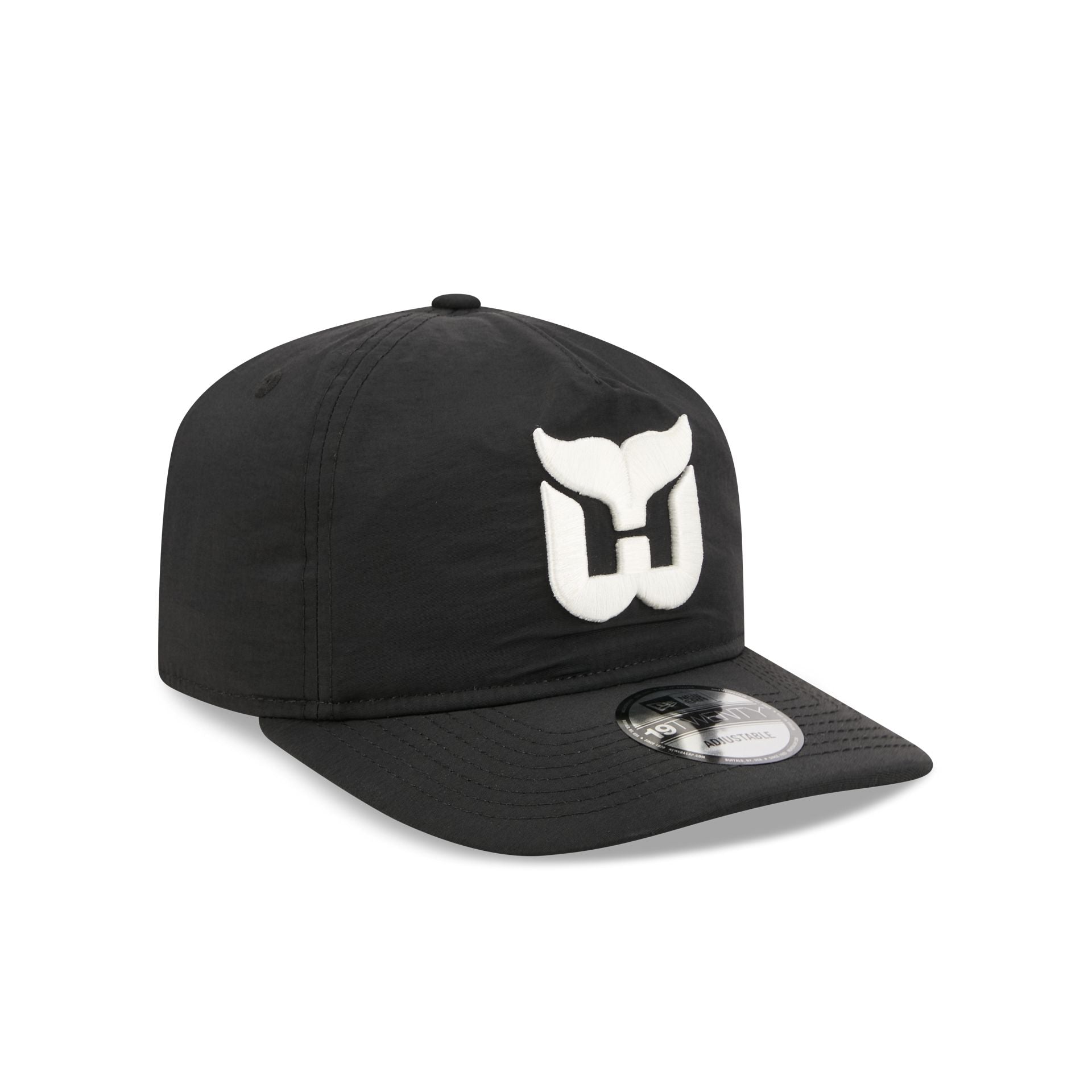 Hartford Whalers Black Nylon 19TWENTY Adjustable Hat