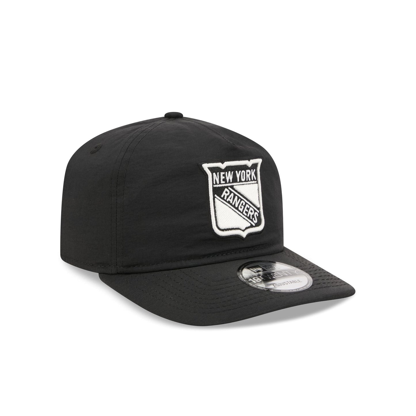 New York Rangers Black Nylon 19TWENTY Adjustable Hat