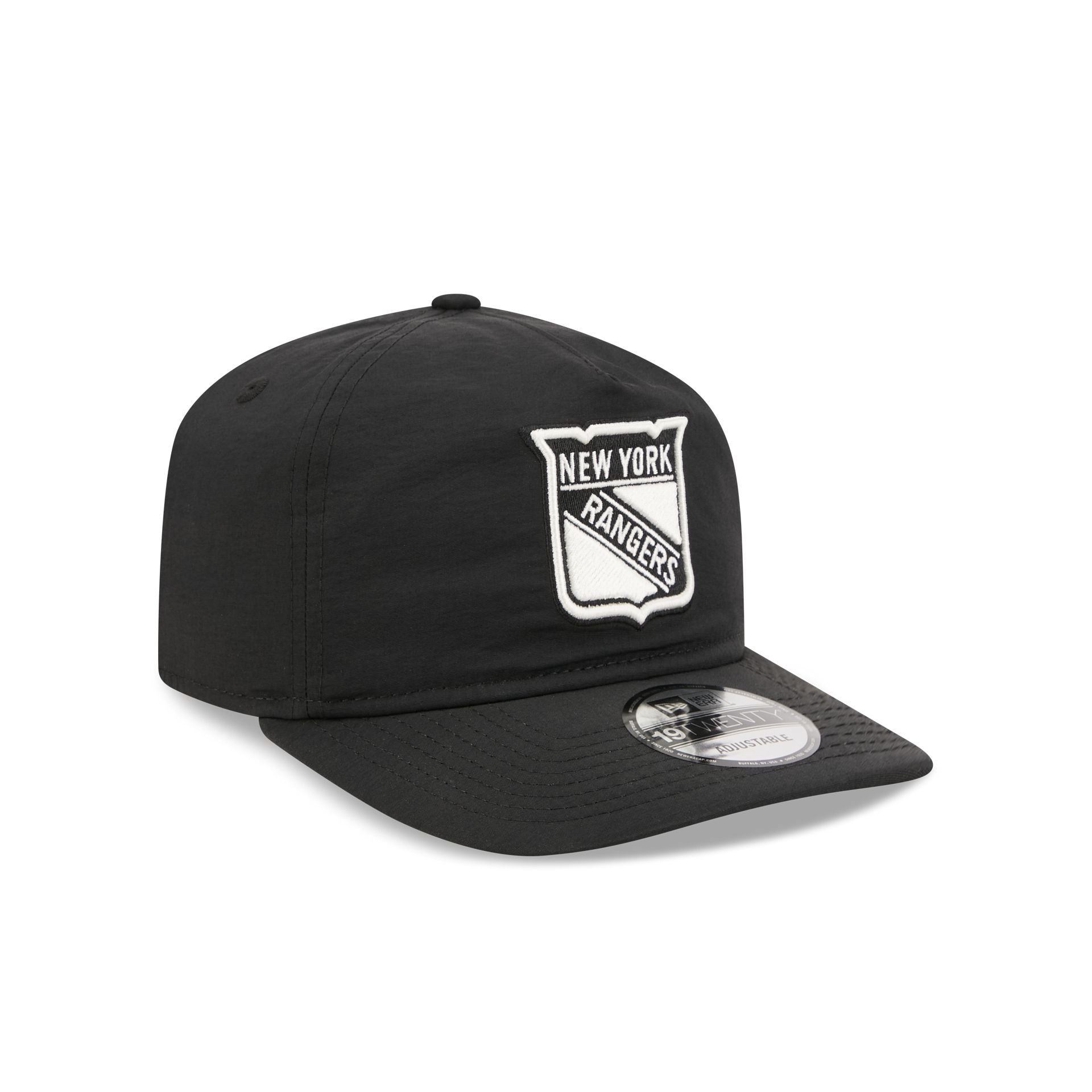 New York Rangers Black Nylon 19TWENTY Adjustable Hat