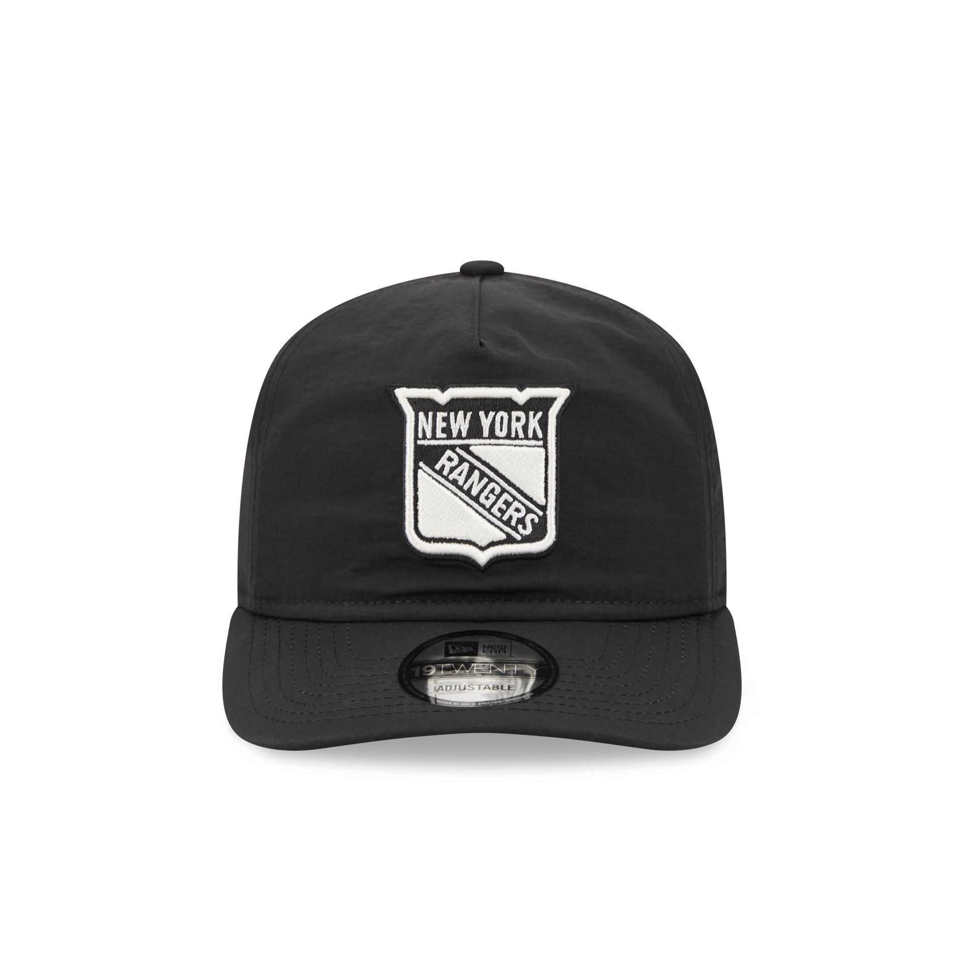 New York Rangers Black Nylon 19TWENTY Adjustable Hat