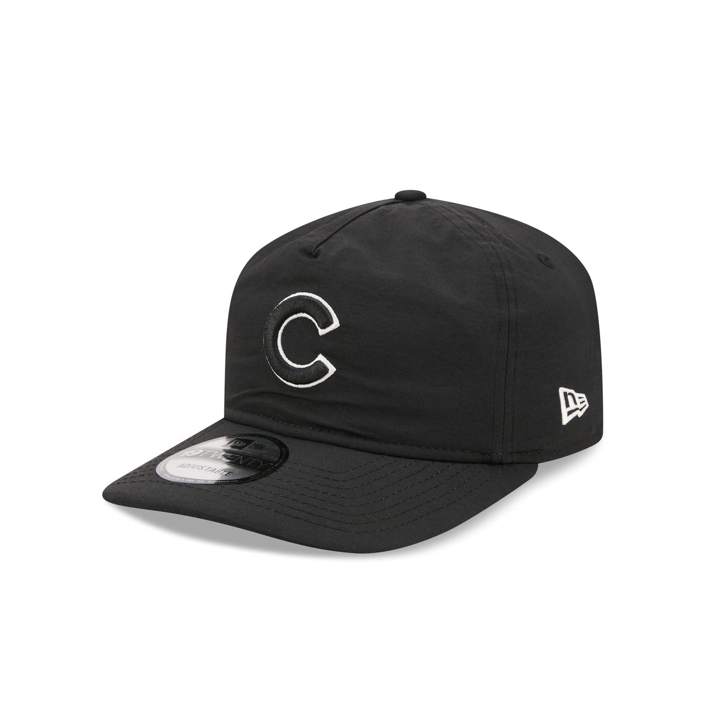 Chicago Cubs Black Nylon 19TWENTY Adjustable Hat
