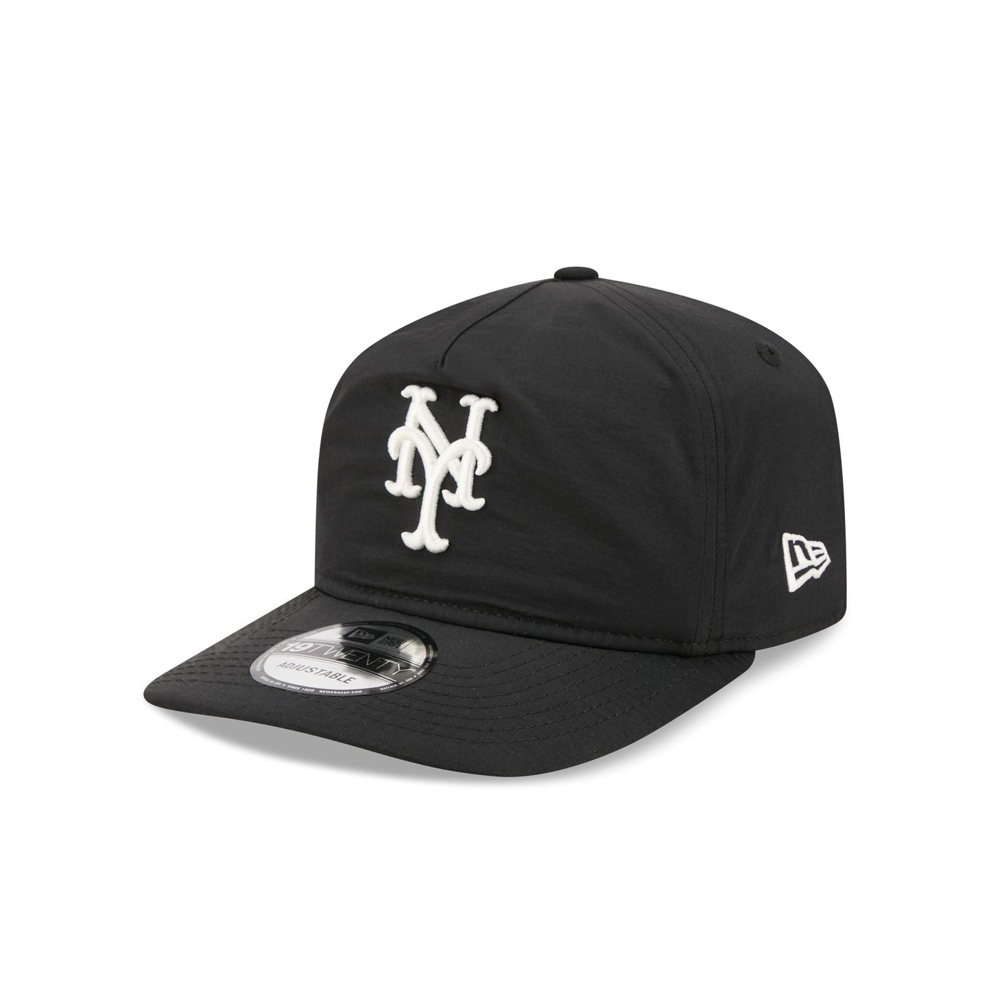 New York Mets Black Nylon 19TWENTY Adjustable Hat
