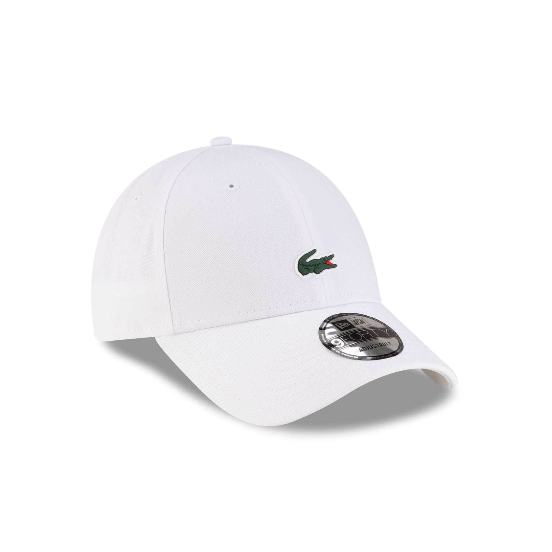 New Era Cap x Lacoste Optic White 9FORTY Adjustable Hat