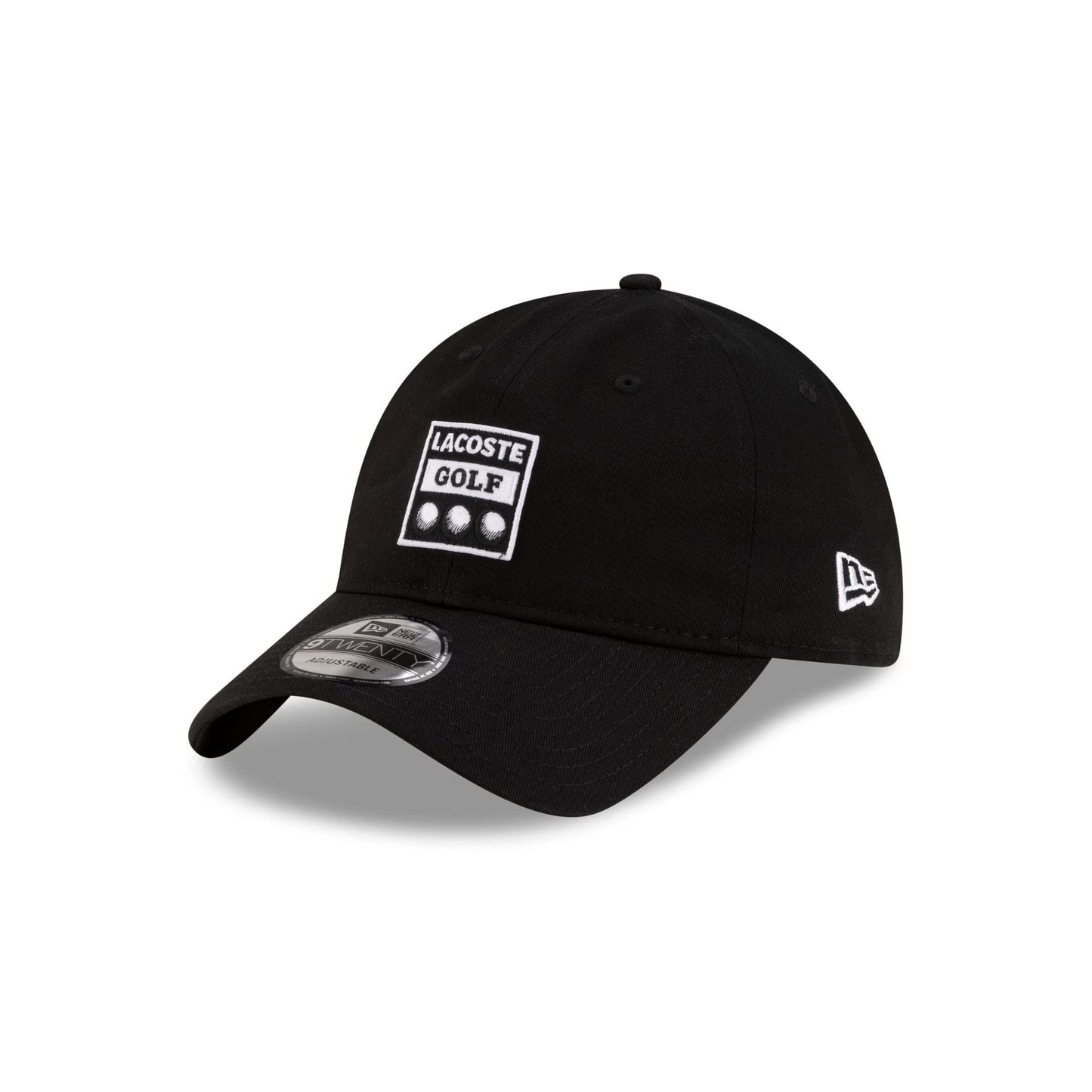 New Era Cap x Lacoste Ball Black 9TWENTY Adjustable Hat