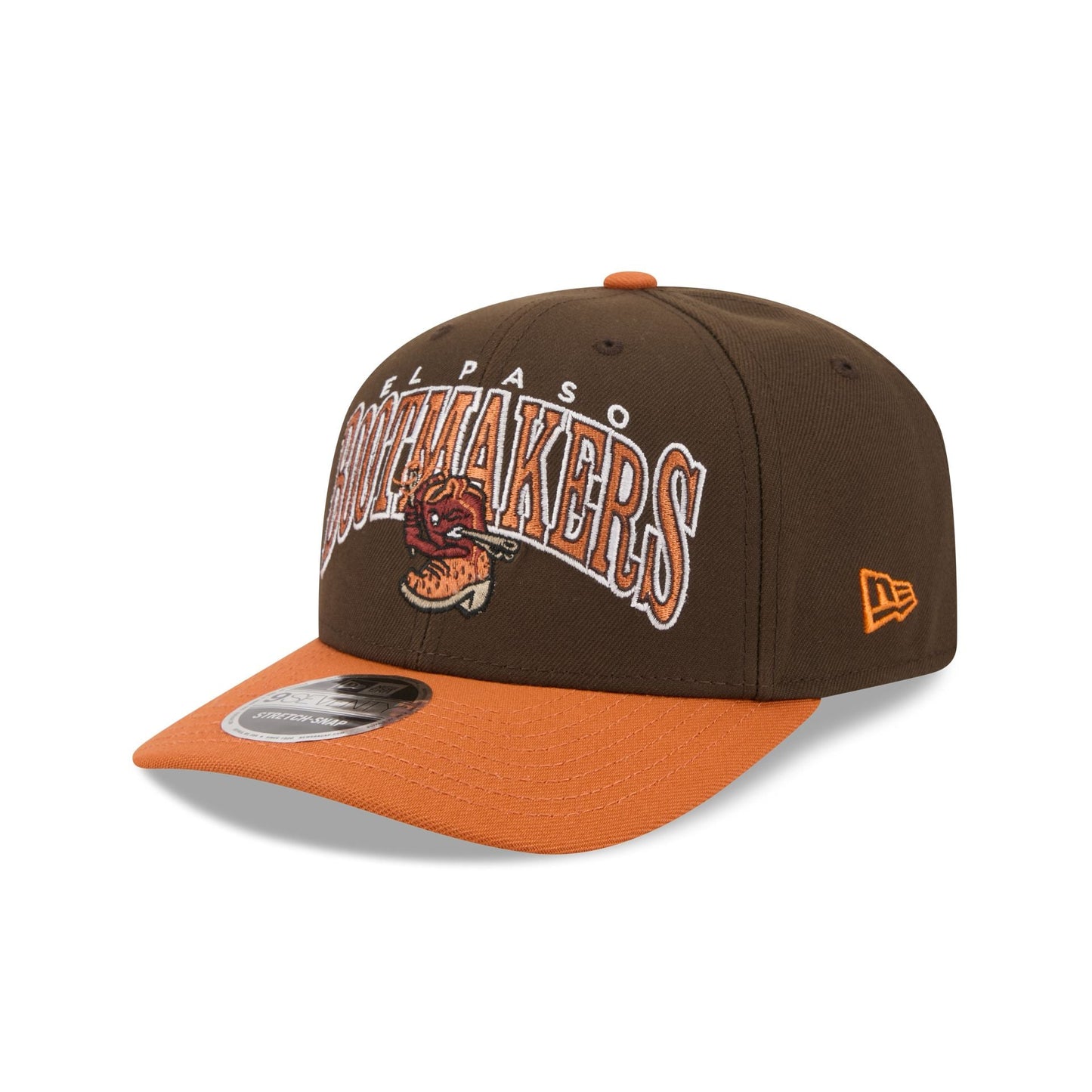 El Paso Chihuahuas Theme Night Brown 9SEVENTY Stretch-Snap Hat
