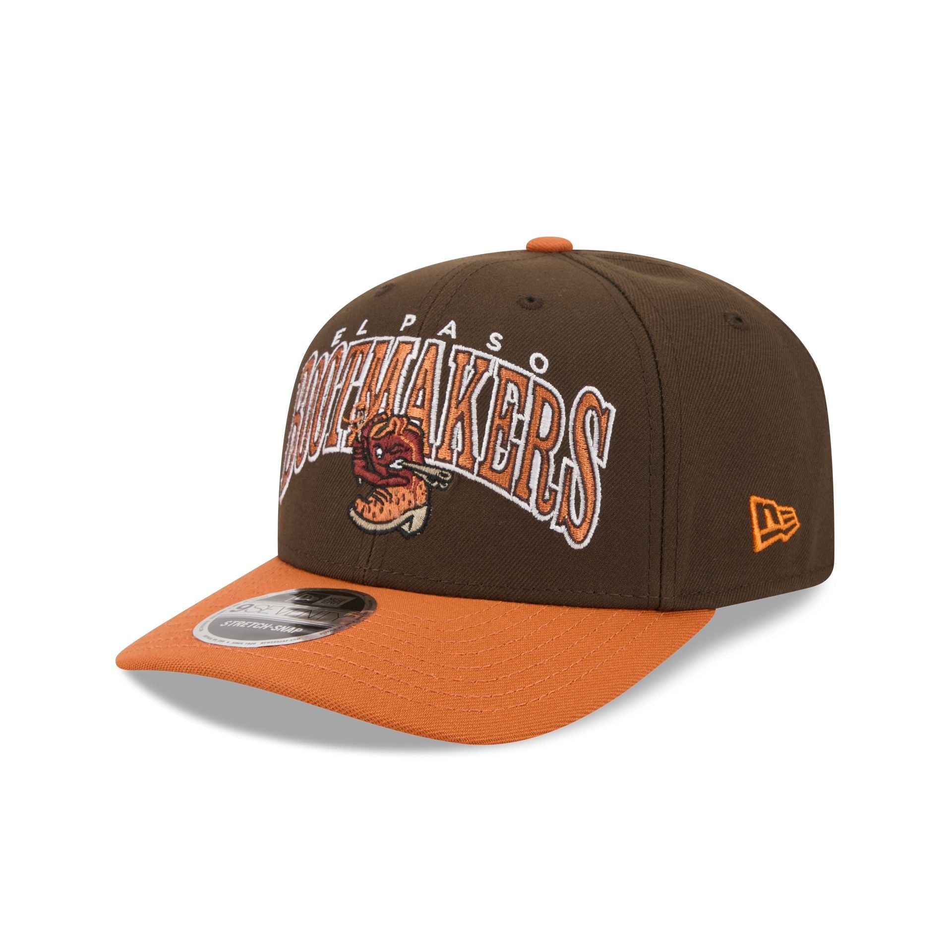 El Paso Chihuahuas Theme Night Brown 9SEVENTY Stretch-Snap Hat