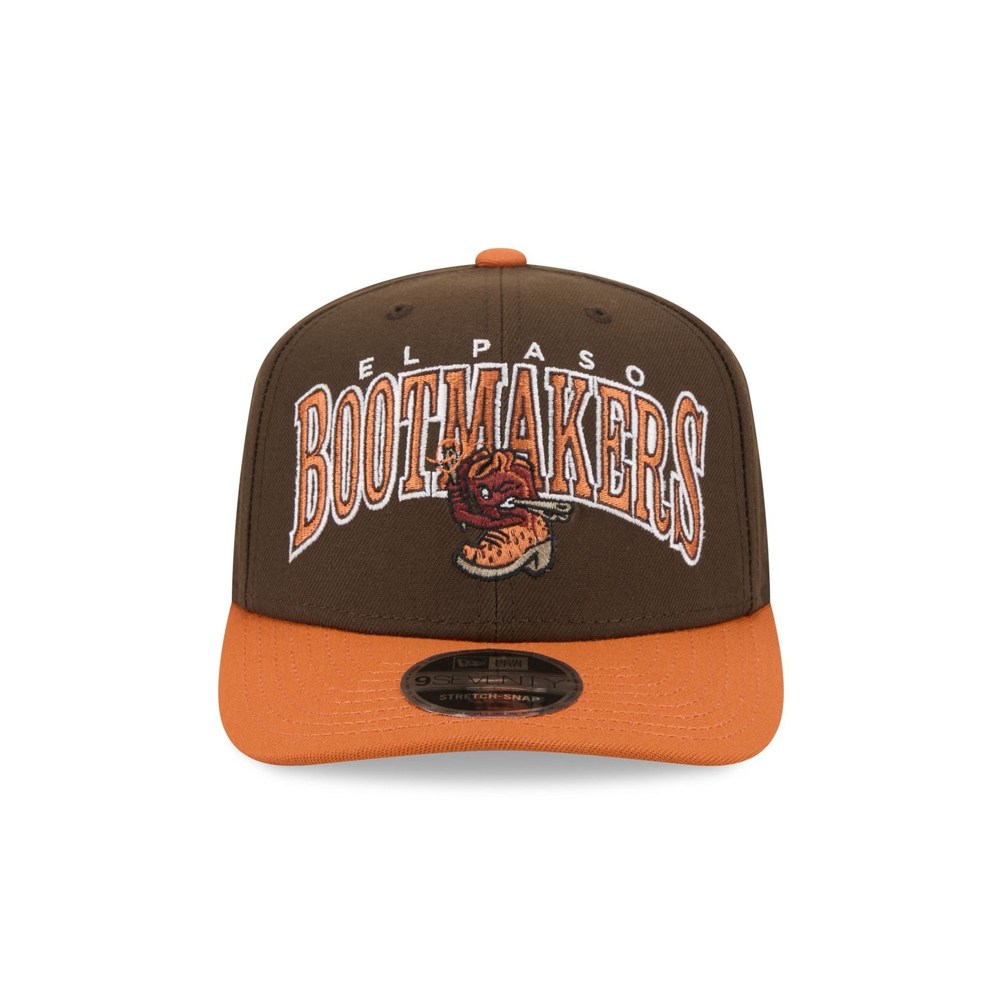 El Paso Chihuahuas Theme Night Brown 9SEVENTY Stretch-Snap Hat