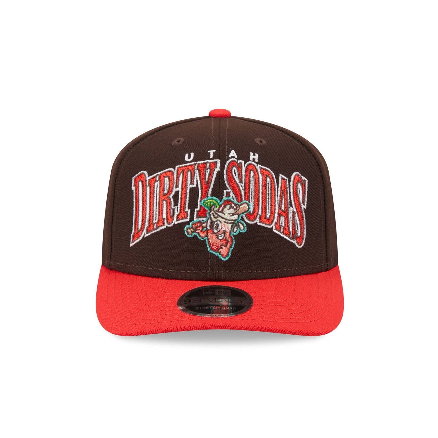 Salt Lake Bees Theme Night Brown 9SEVENTY Stretch-Snap Hat