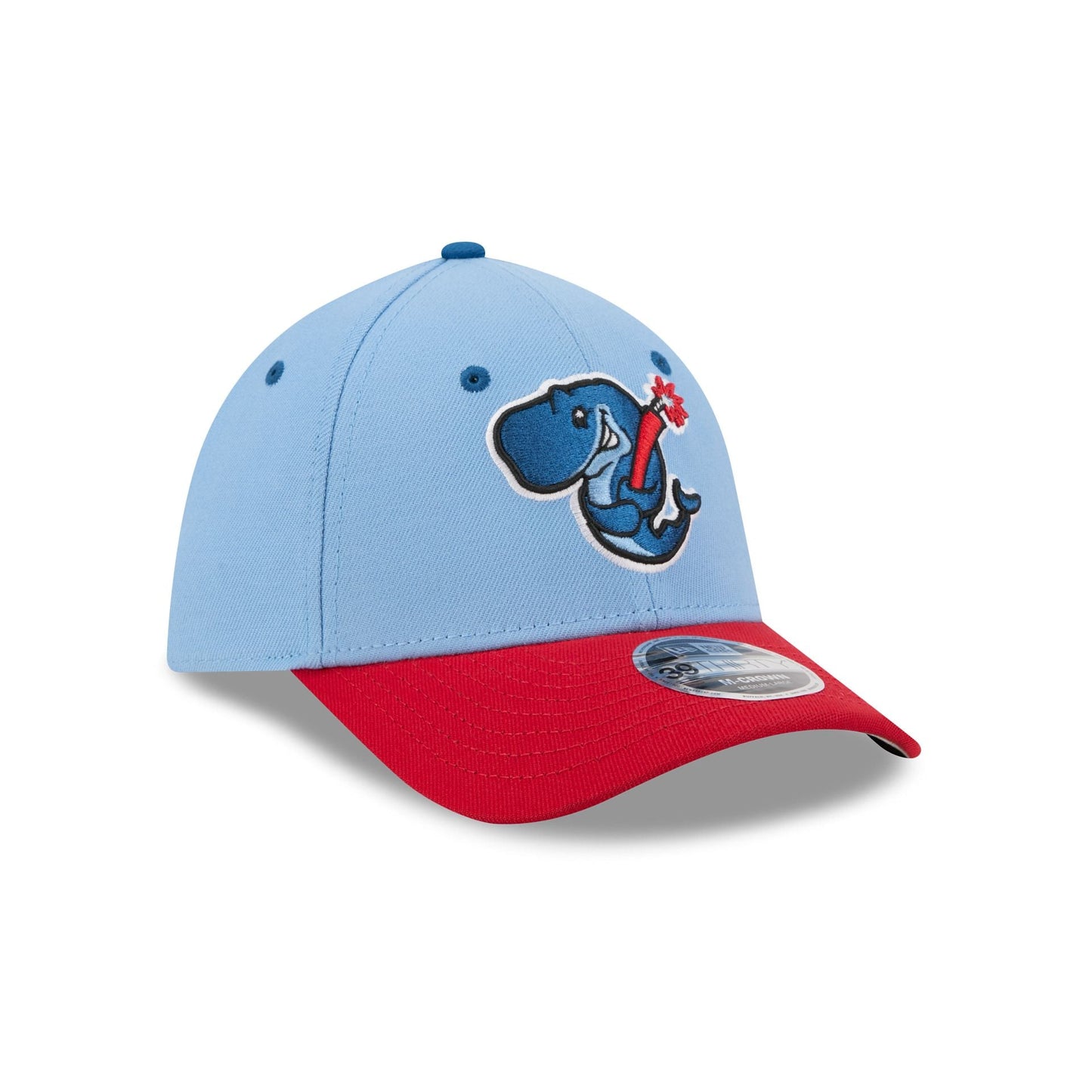 Eugene Emeralds Theme Night Light Blue 39THIRTY M-Crown Stretch Fit Hat