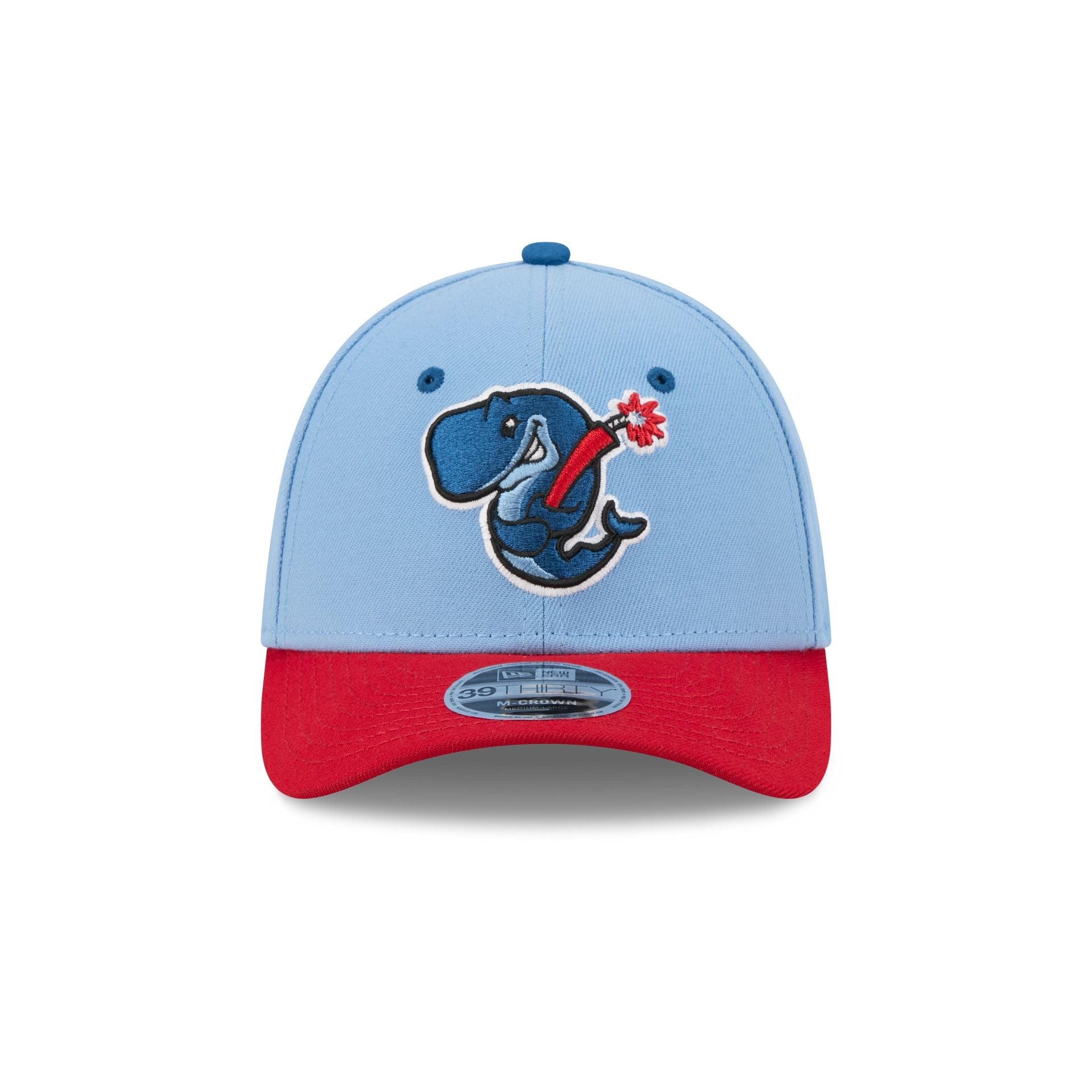 Eugene Emeralds Theme Night Light Blue 39THIRTY M-Crown Stretch Fit Hat