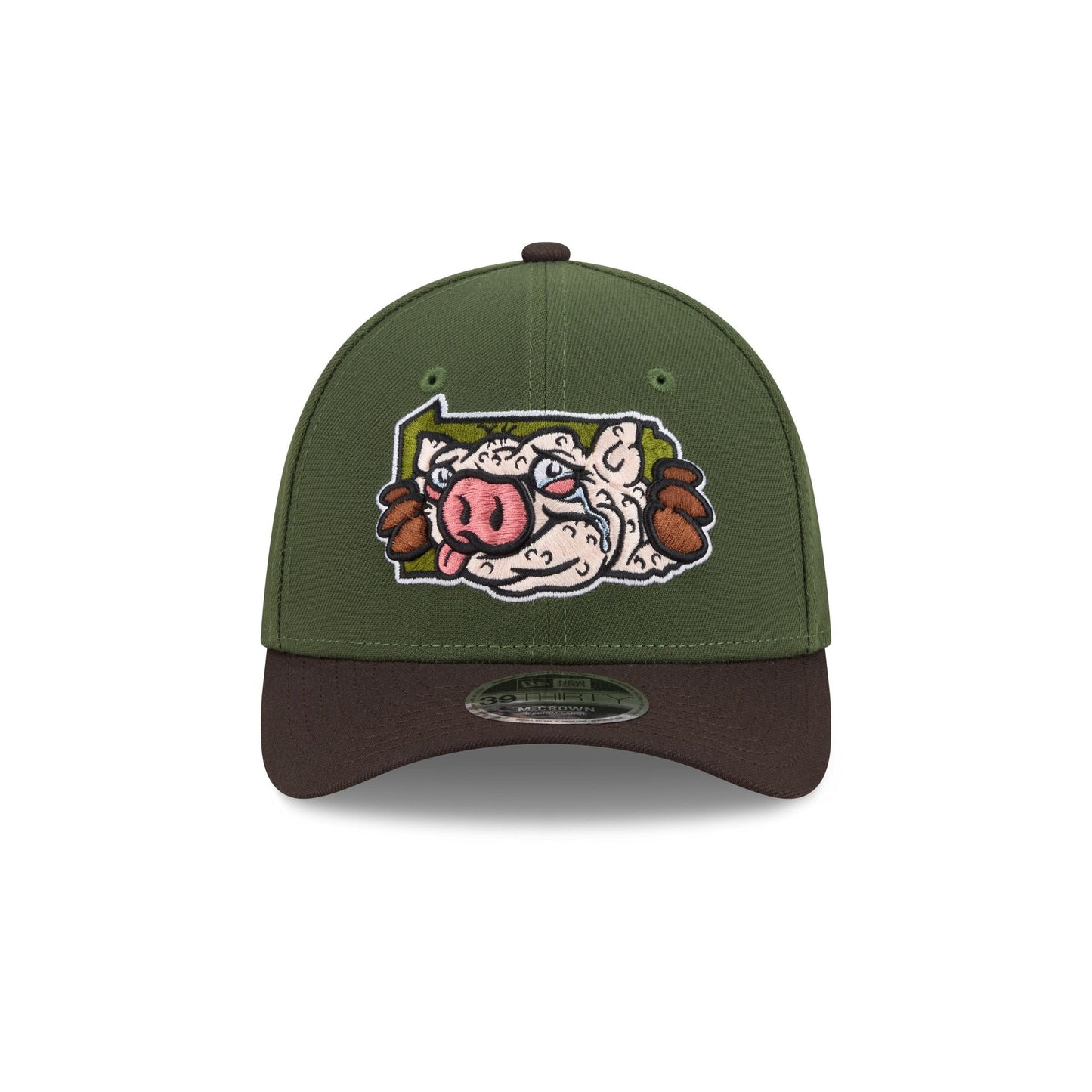 Lehigh Valley IronPigs Theme Night Green 39THIRTY M-Crown Stretch Fit Hat