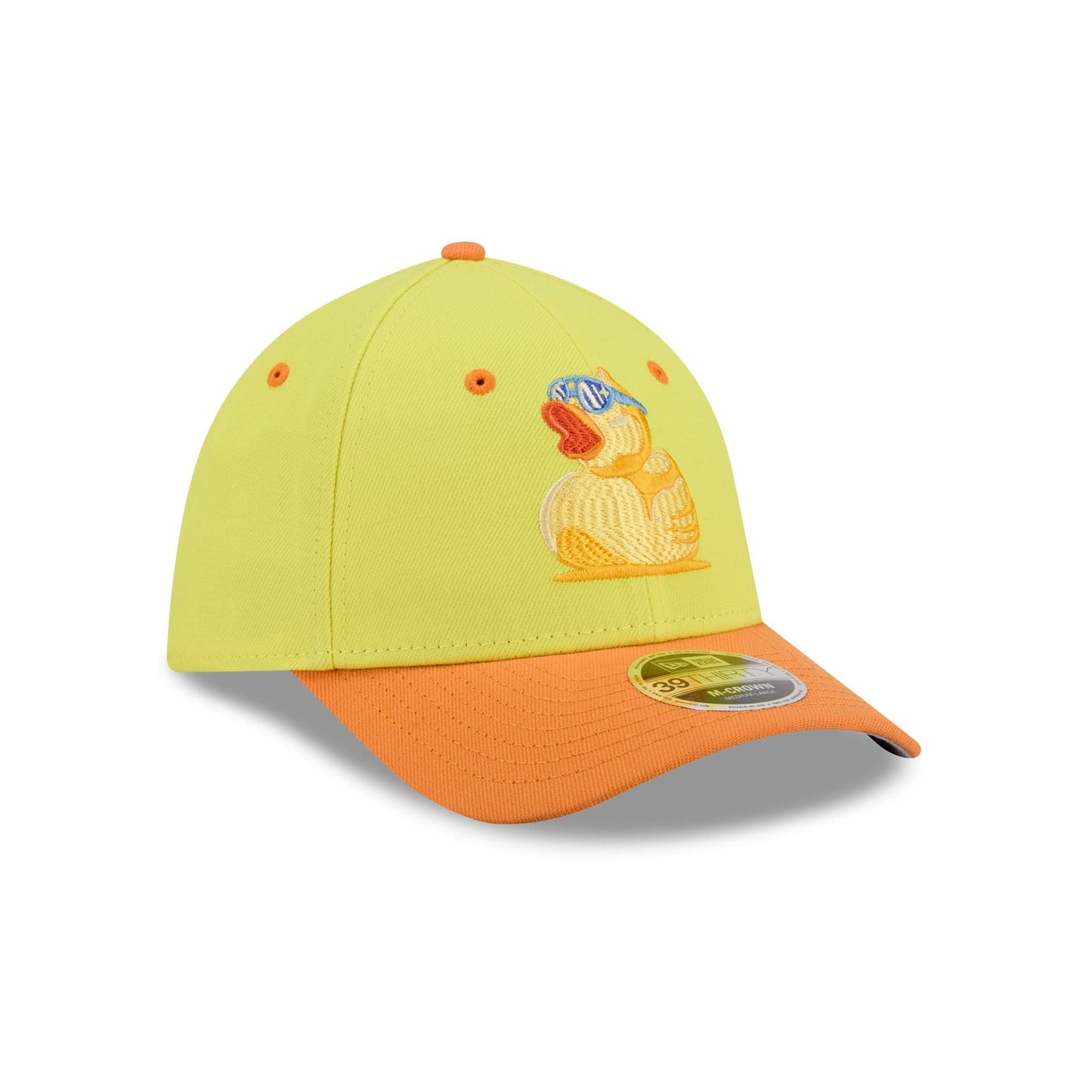Lehigh Valley IronPigs Theme Night Yellow 39THIRTY M-Crown Stretch Fit Hat