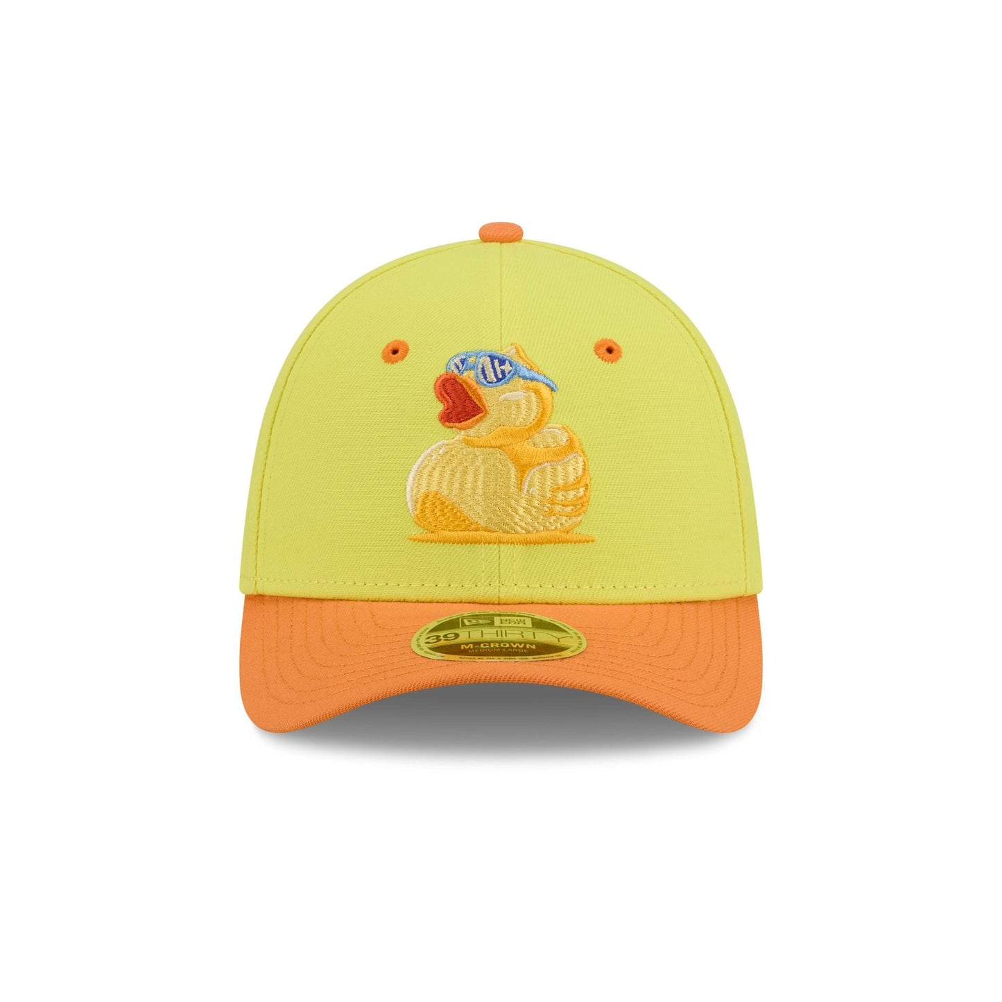 Lehigh Valley IronPigs Theme Night Yellow 39THIRTY M-Crown Stretch Fit Hat