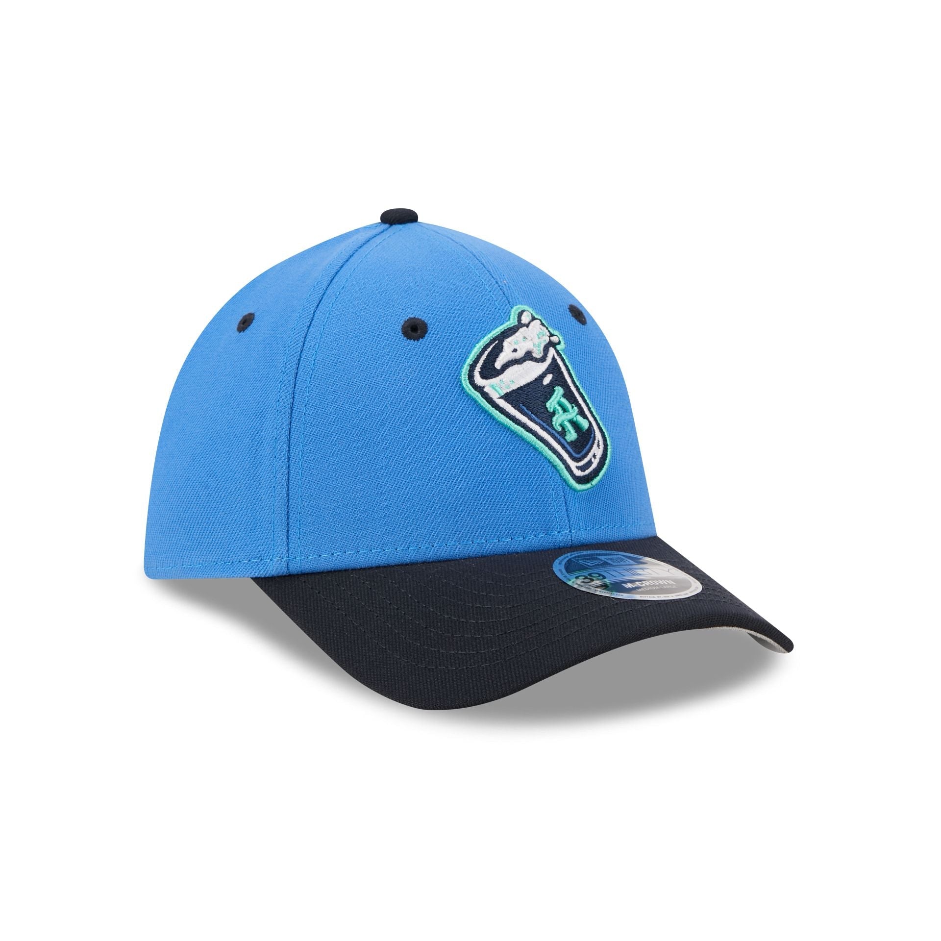 Asheville Tourists Theme Night Blue 39THIRTY M-Crown Stretch Fit Hat