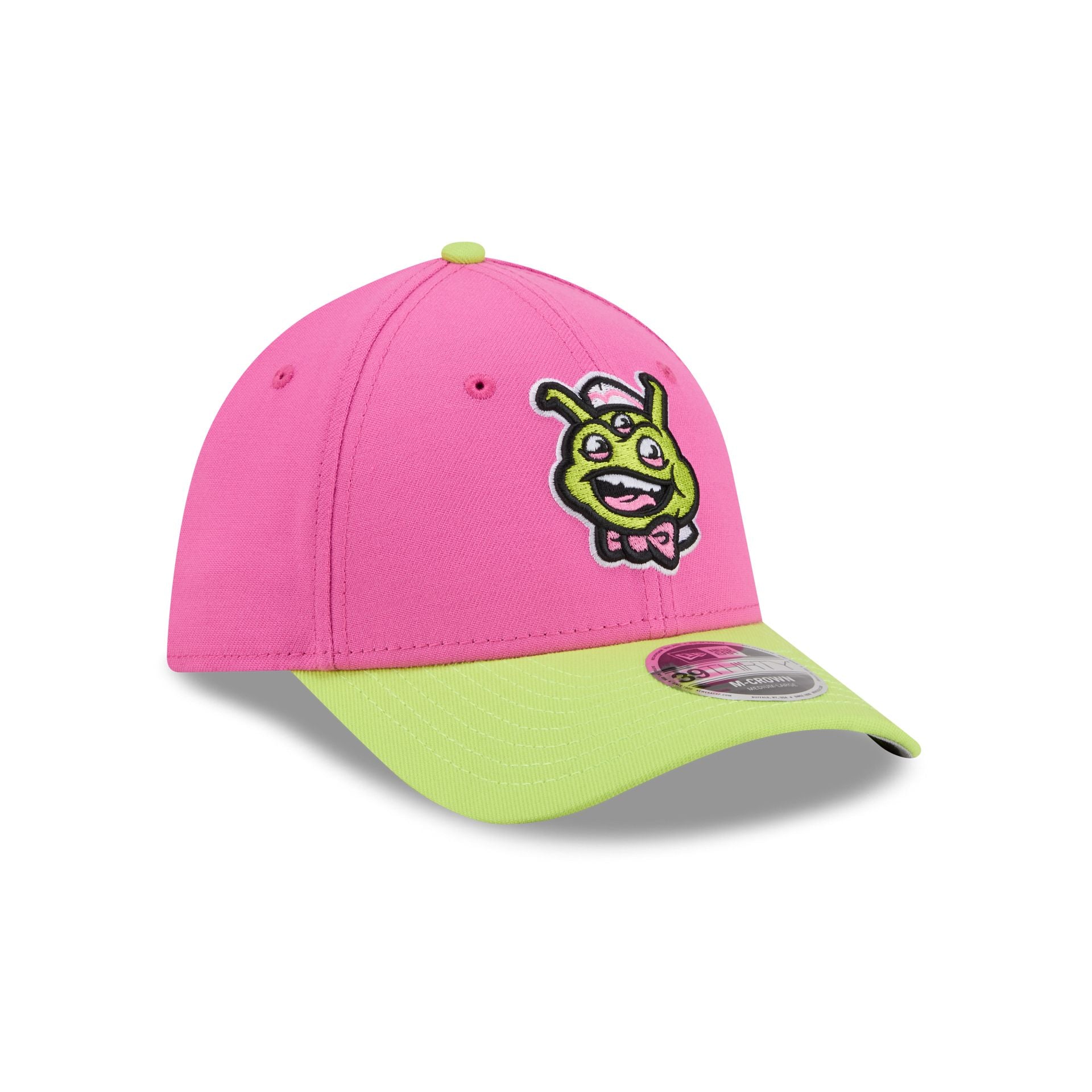 Binghamton Rumble Ponies Theme Night Pink 39THIRTY M-Crown Stretch Fit Hat