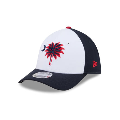 Myrtle Beach Pelicans Theme Night Navy 39THIRTY M-Crown Stretch Fit Hat