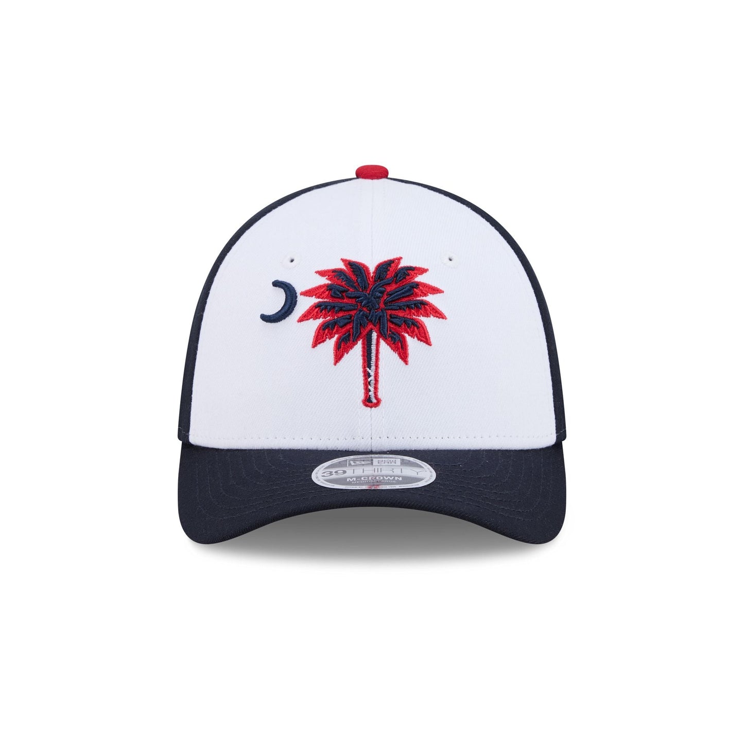 Myrtle Beach Pelicans Theme Night Navy 39THIRTY M-Crown Stretch Fit Hat