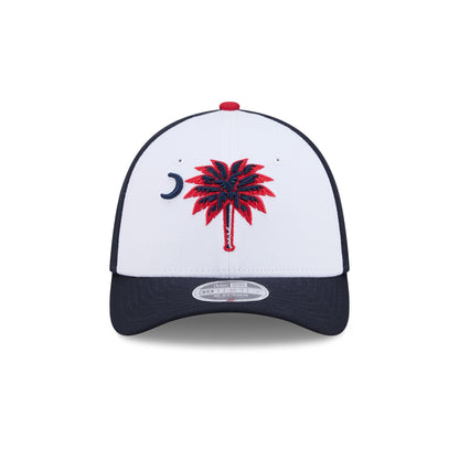 Myrtle Beach Pelicans Theme Night Navy 39THIRTY M-Crown Stretch Fit Hat