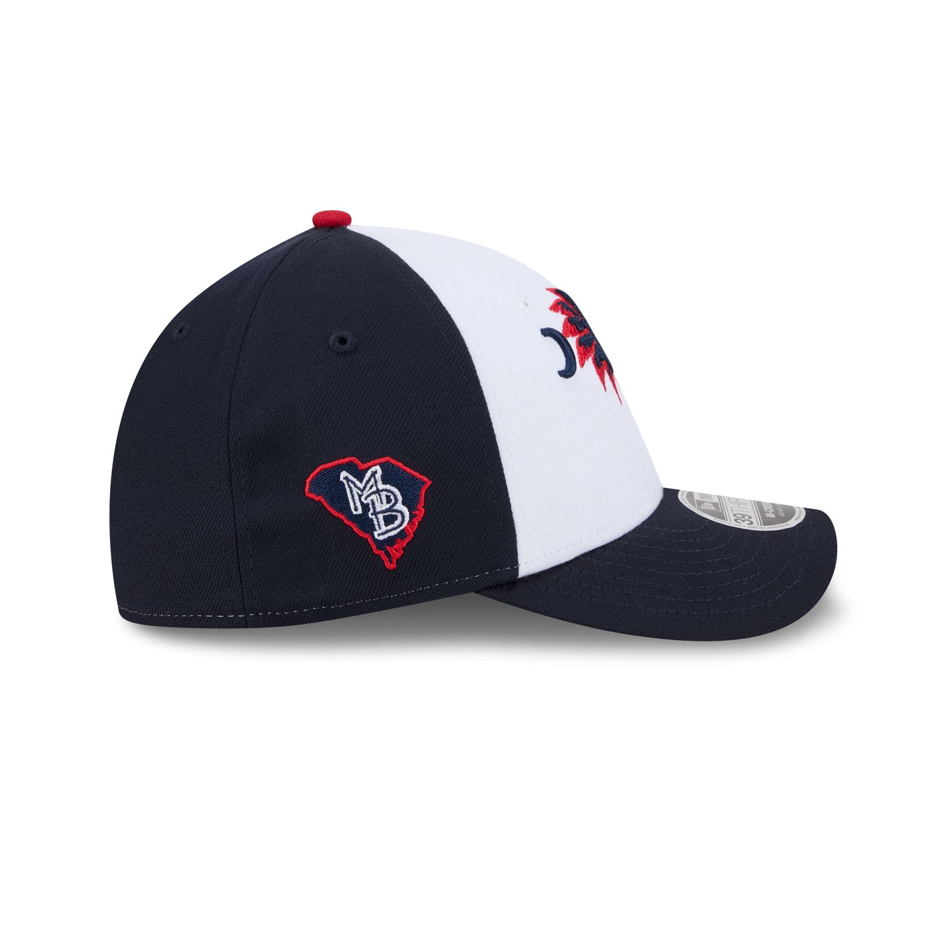 Myrtle Beach Pelicans Theme Night Navy 39THIRTY M-Crown Stretch Fit Hat