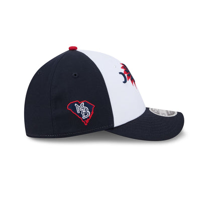 Myrtle Beach Pelicans Theme Night Navy 39THIRTY M-Crown Stretch Fit Hat