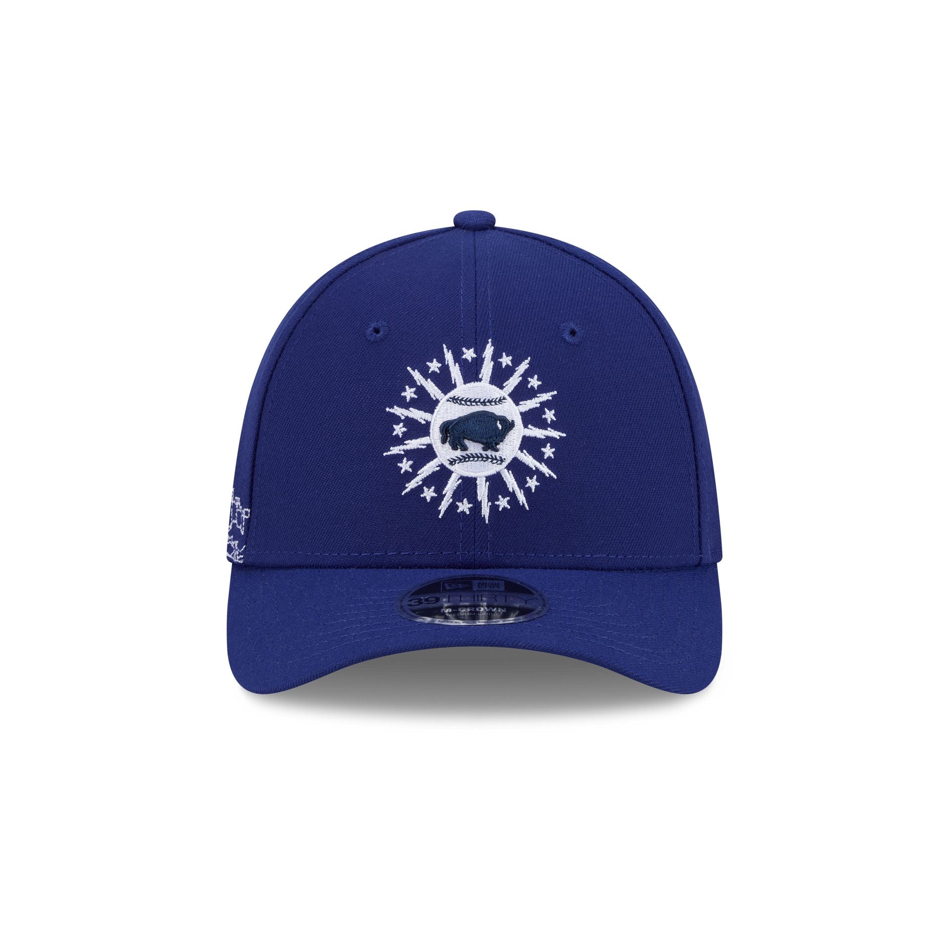Buffalo Bisons Theme Night Blue 39THIRTY M-Crown Stretch Fit Hat