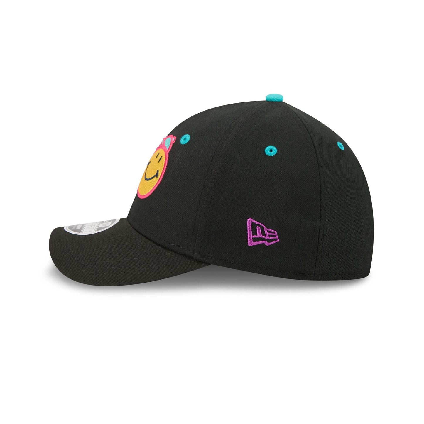 Worcester Red Sox Theme Night Black 39THIRTY M-Crown Stretch Fit Hat