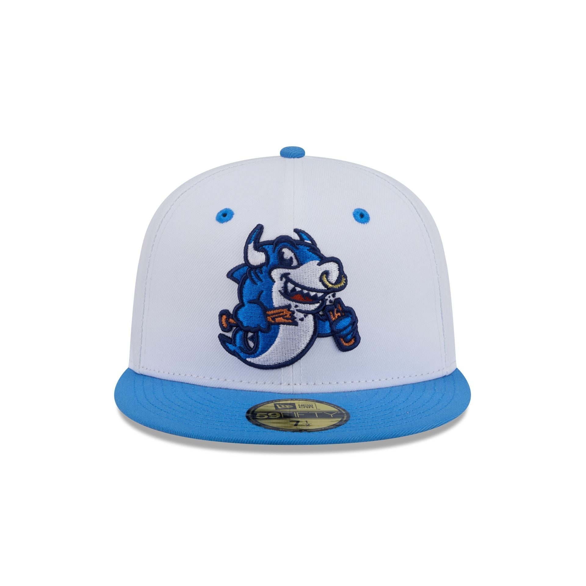 Durham Bulls Theme Night White 59FIFTY Fitted Hat