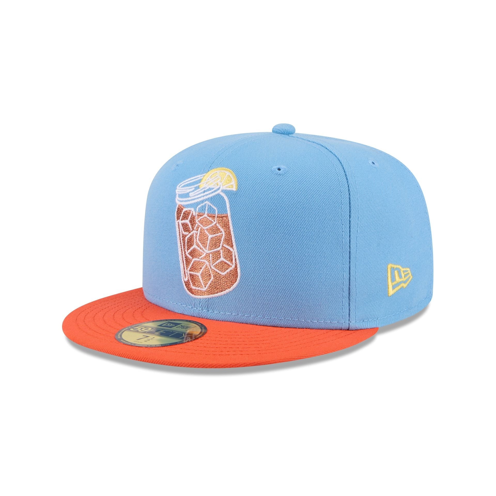 Charlotte Knights Theme Night Light Blue 59FIFTY Fitted Hat