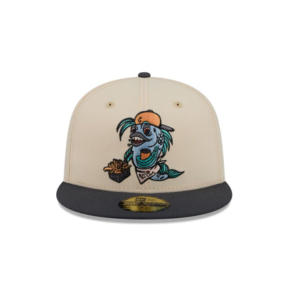 Lake County Captains Theme Night Stone 59FIFTY Fitted Hat
