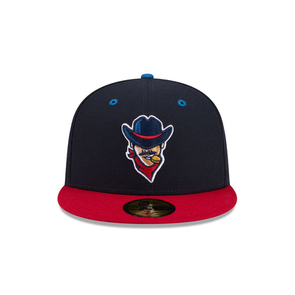 Round Rock Express Theme Night Navy 59FIFTY Fitted Hat