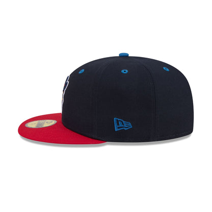 Round Rock Express Theme Night Navy 59FIFTY Fitted Hat