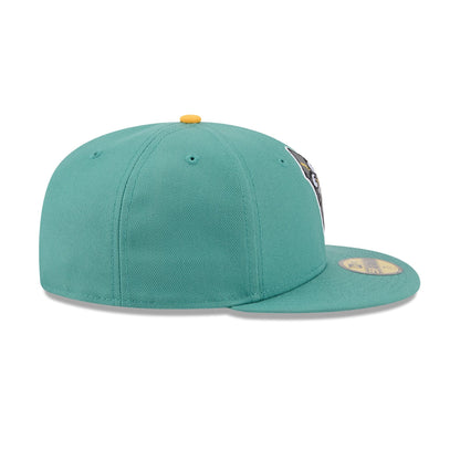 Worcester Red Sox Theme Night Light Green 59FIFTY Fitted Hat