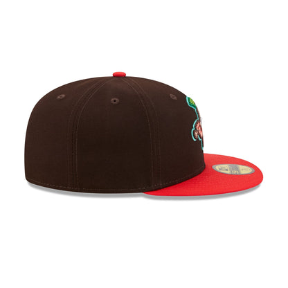 Salt Lake Bees Theme Night Brown 59FIFTY Fitted Hat
