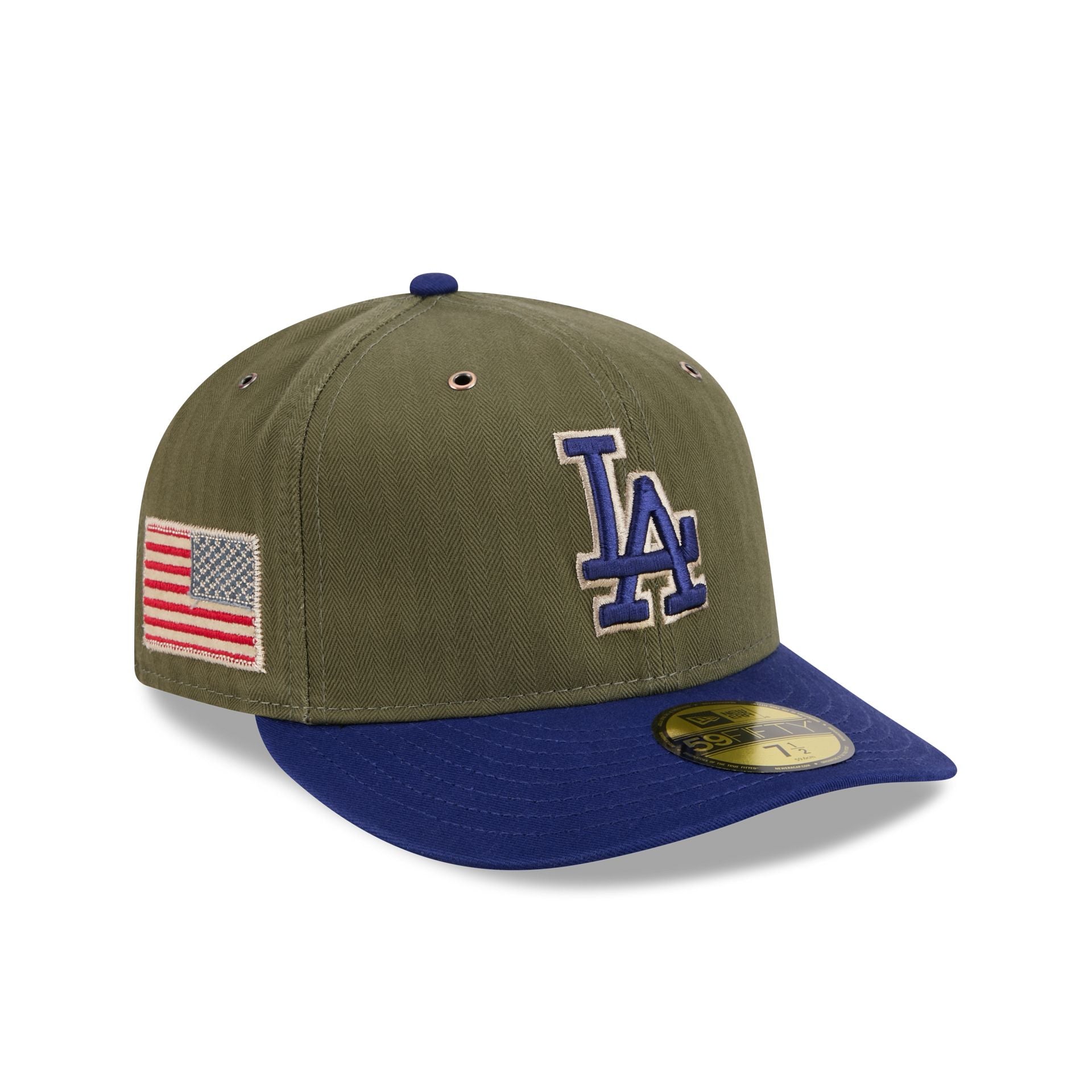 Los Angeles Dodgers Three Looms American Herringbone 59FIFTY Fitted Hat