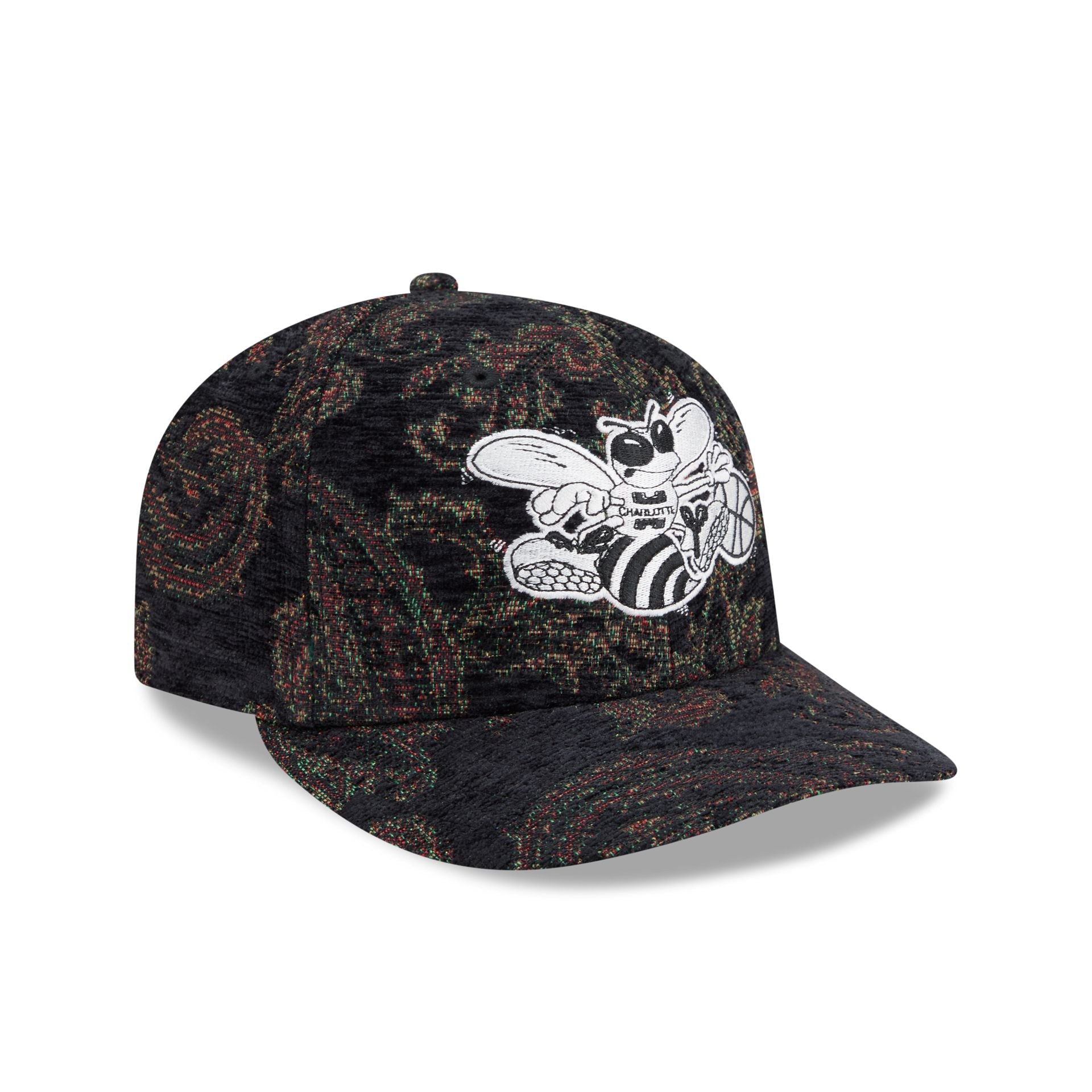 Charlotte Hornets Three Looms Jacquard Chenille 59FIFTY Fitted Hat