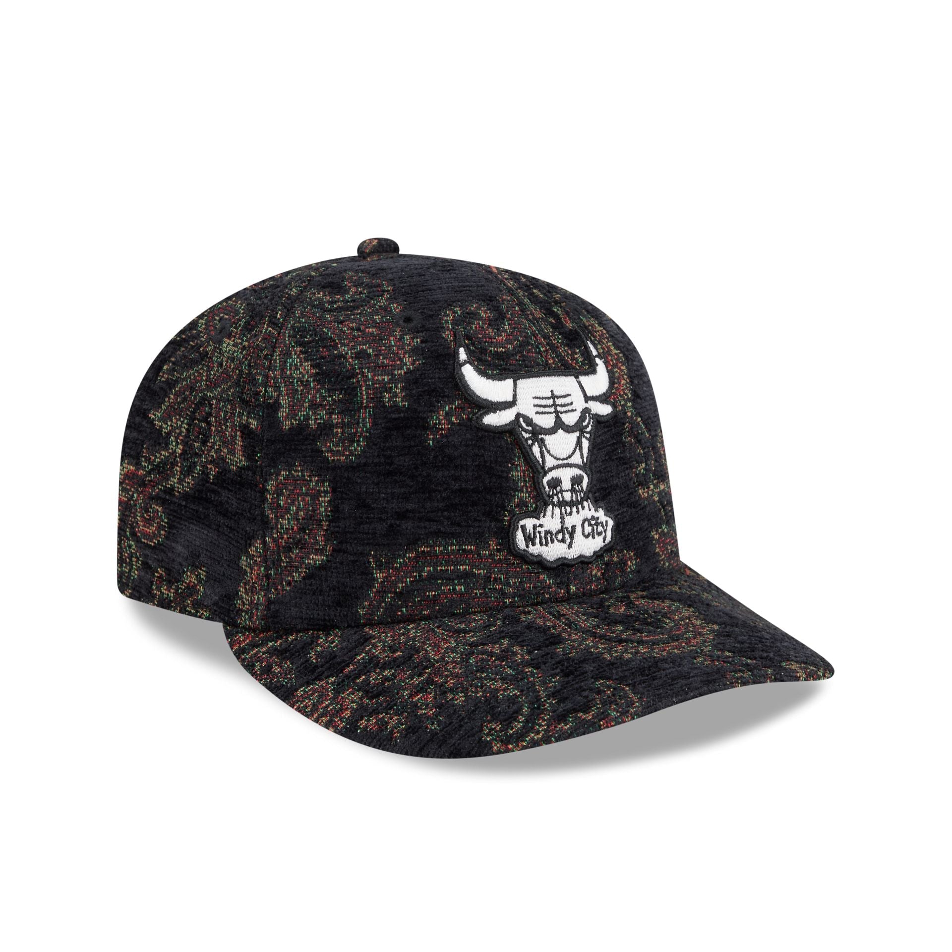 Chicago Bulls Three Looms Jacquard Chenille 59FIFTY Fitted Hat