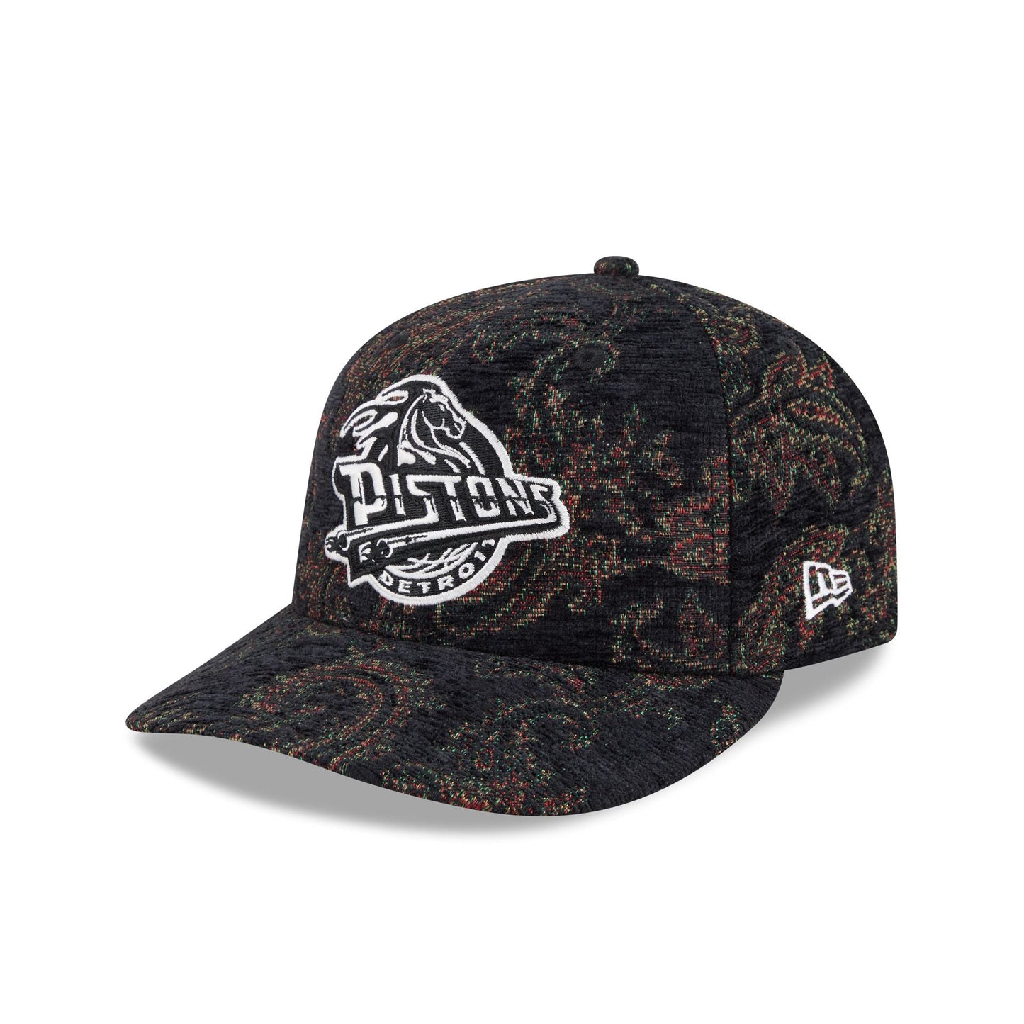 Detroit Pistons Three Looms Jacquard Chenille 59FIFTY Fitted Hat